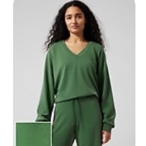 Athleta V-neck Sweatershirt
